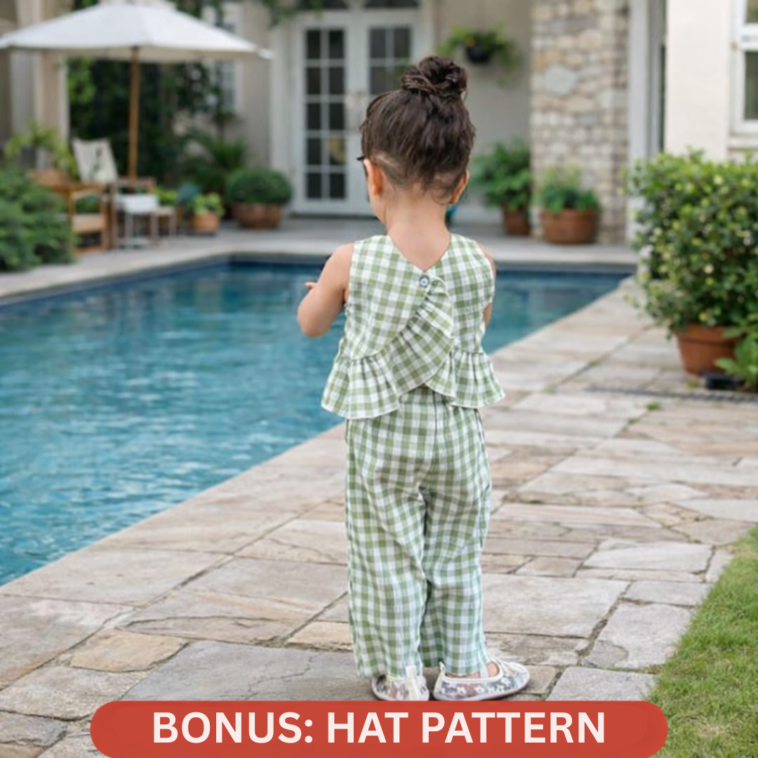 Kids Top and Pants Sewing Pattern PDF, Beginner Friendly Toddler Clothing Pattern Easy DIY Kids Outfit Pattern Top and Pants Pattern for Kid