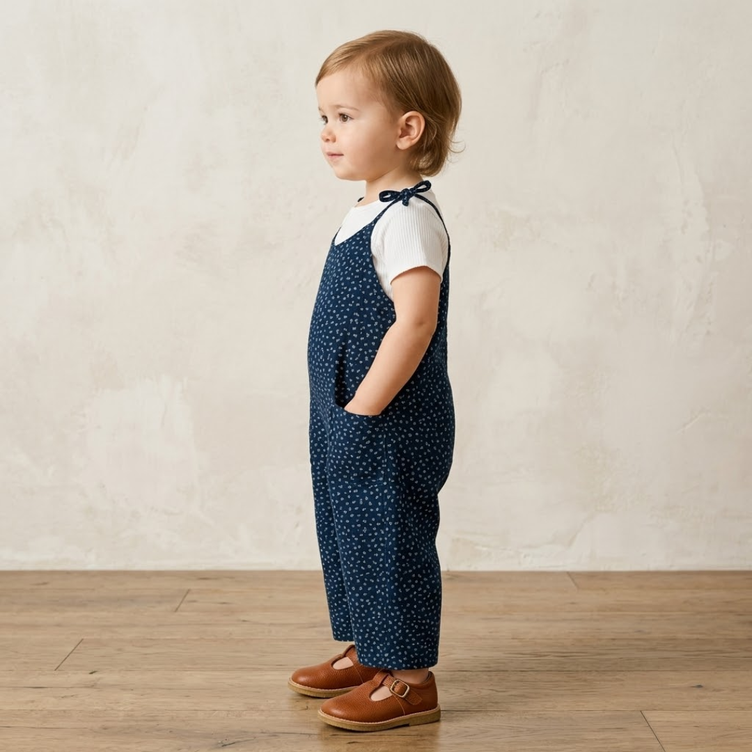 Kids Shoulder Tie Romper Sewing Pattern, Sizes 1Y-8Y