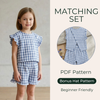 Top and Shorts Pattern for Kids, PDF Pattern, Beginner Friendly