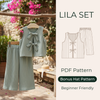 Kids Top and Pants Set Sewing Pattern, Lila Set, Beginner Friendly