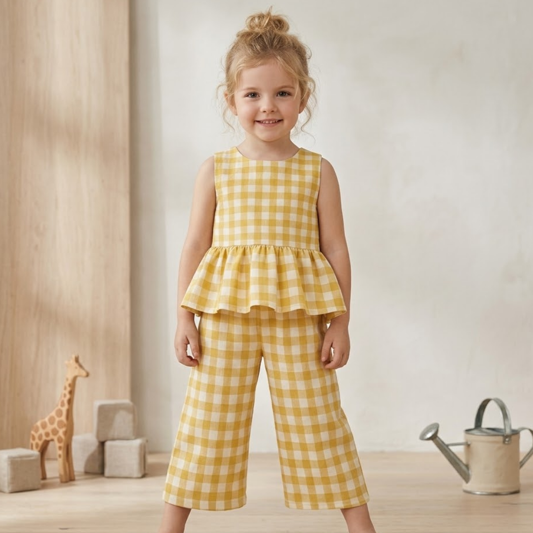Kids Top and Pants Sewing Pattern, Beginner Friendly, Cute Matching Set