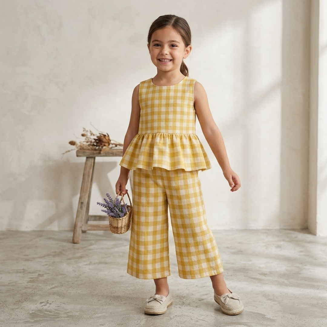 Kids Top and Pants Sewing Pattern, Beginner Friendly, Cute Matching Set