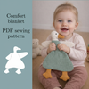 Goose Comfort Blanket Sewing Pattern, Cuddle Blanket, Written instructions & Video Tutorial, Beginner Friendly
