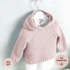 Sweater Hoodie Textured Moss Stitch Raglan Sleeve 16"- 26" ~ 0 - 7 Years DK 8 Ply Light Worsted Knitting Pattern PDF Download